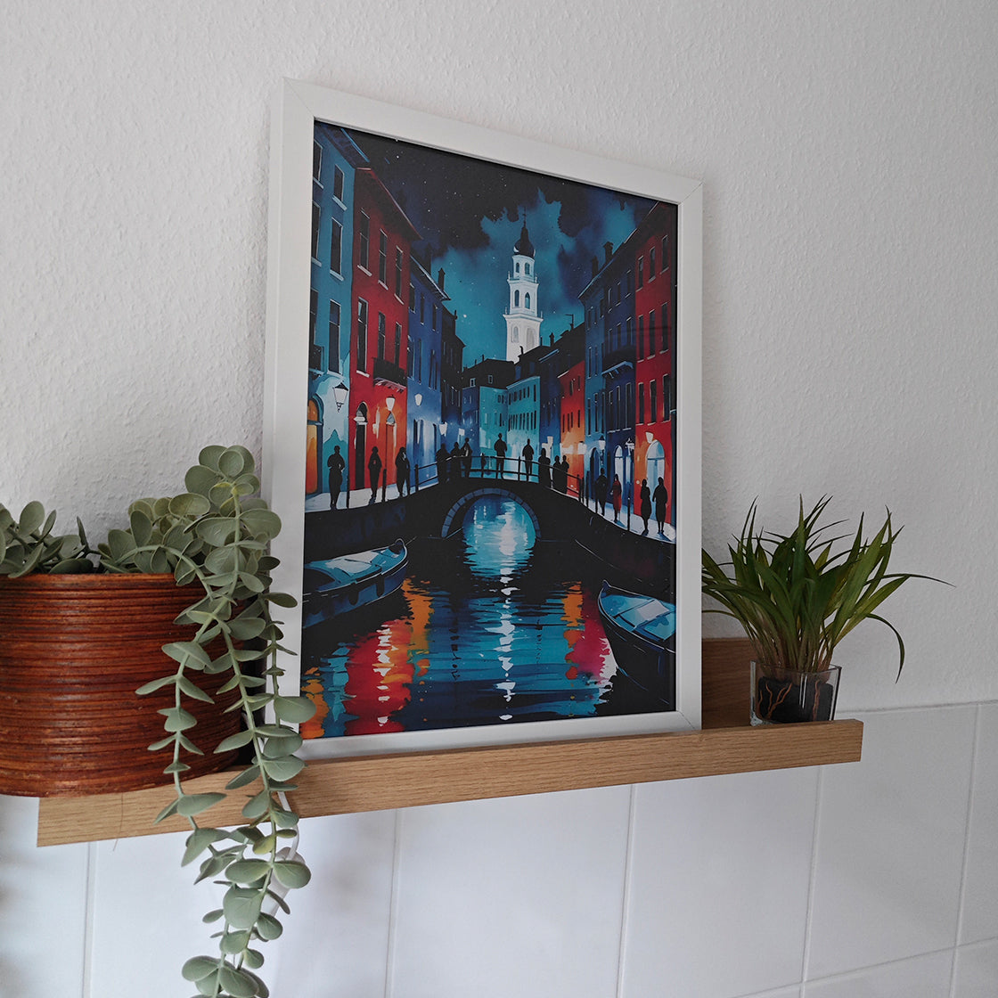 LED-Leuchtbild, Bild, Bilderrahmen, Kunst, Kunstwerk, Dekoration