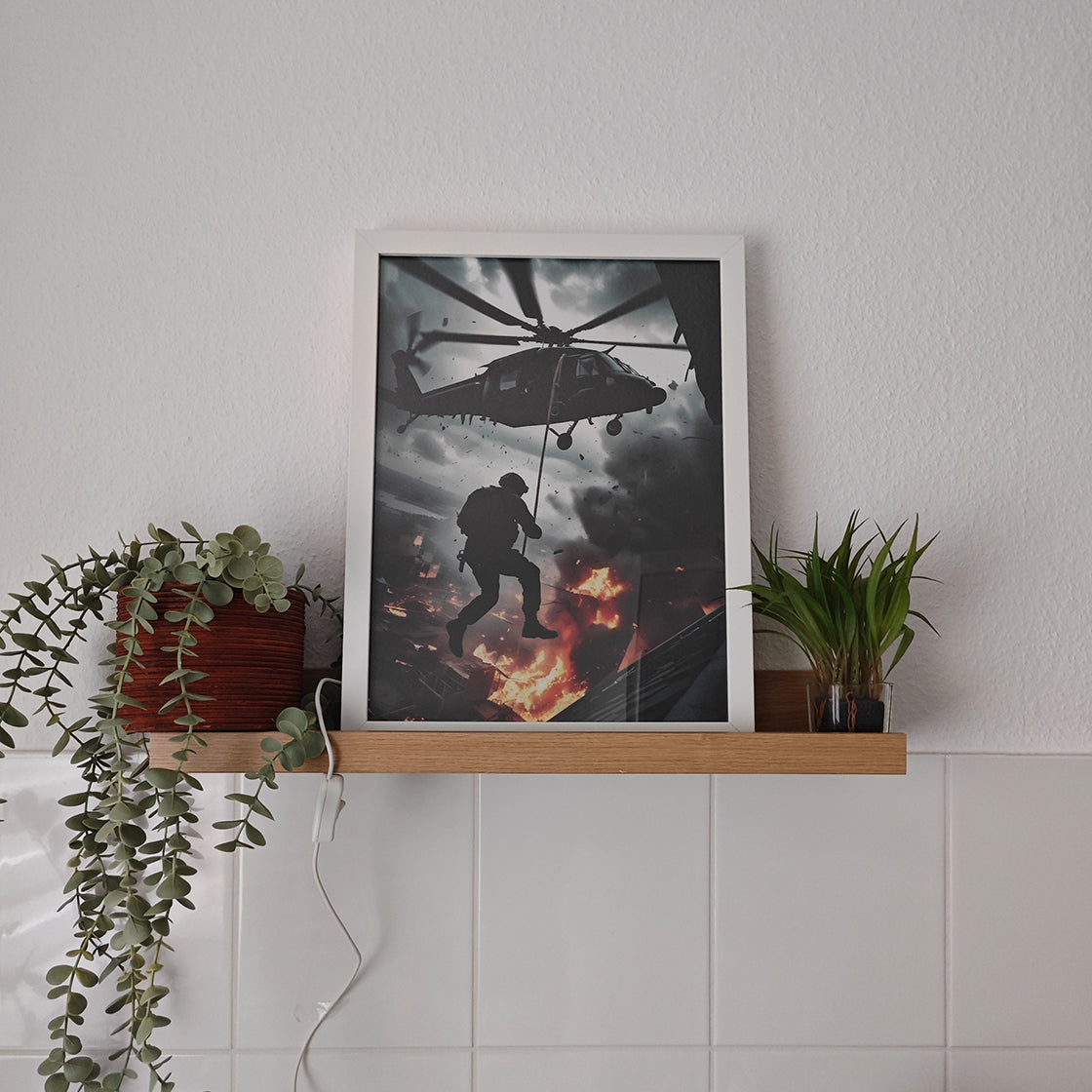 LED-Leuchtbild, Bild Bilderrahmen, Kunst, Kunstwerk, Design, Motiv, Dekoration