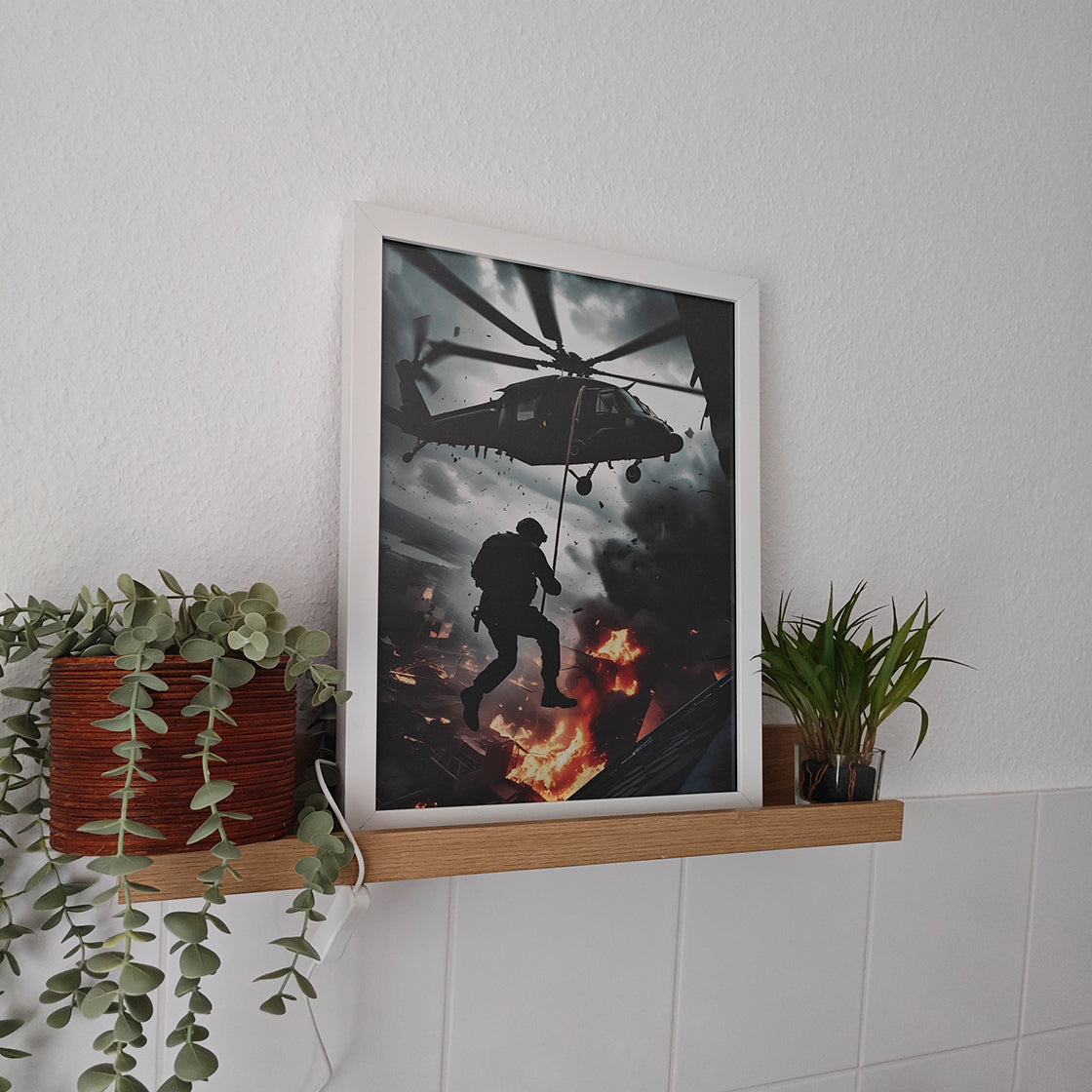 LED-Leuchtbild, Bild Bilderrahmen, Kunst, Kunstwerk, Design, Motiv, Dekoration