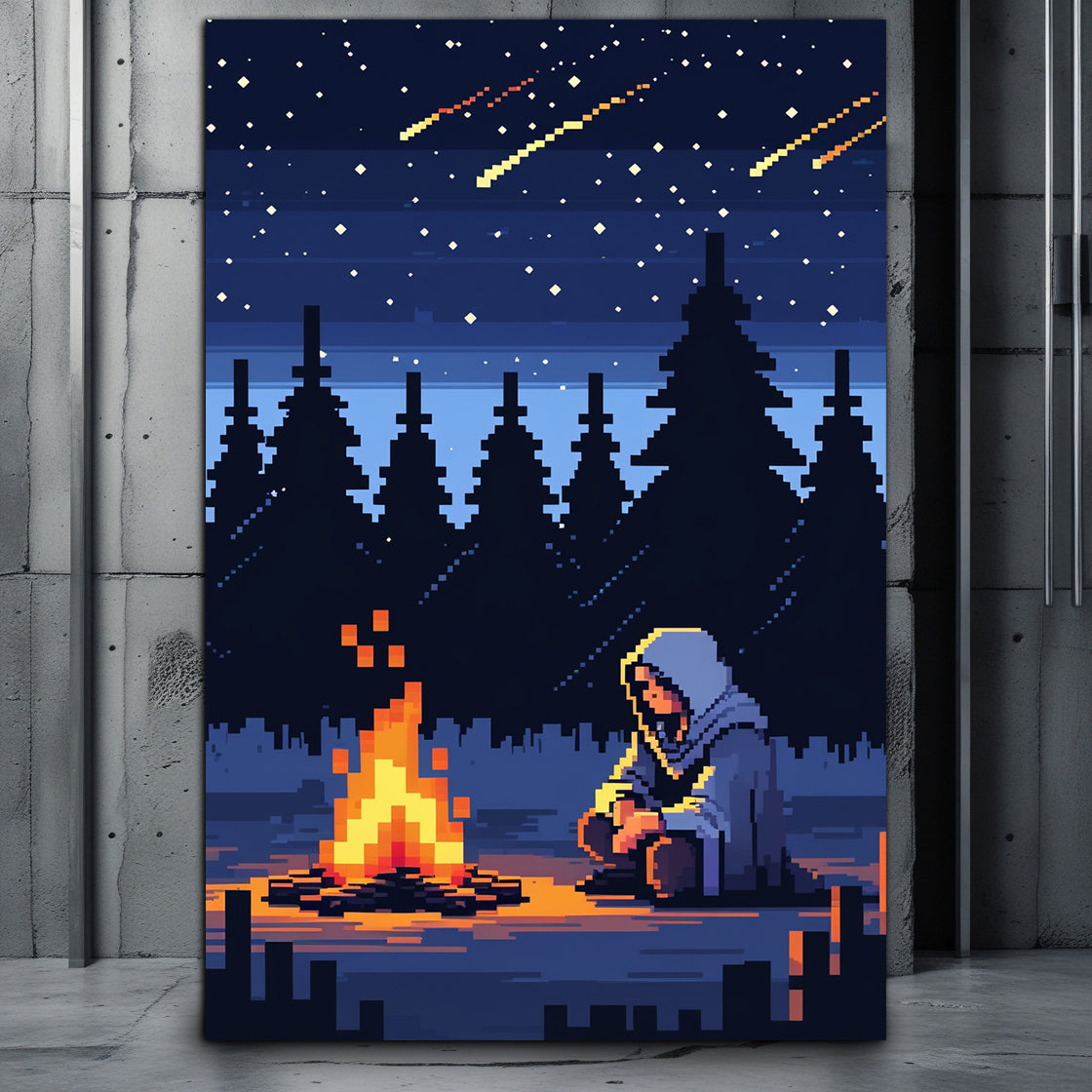 Exklusives Wandbild im modernen Stil – 8bit Retro Gaming Poster