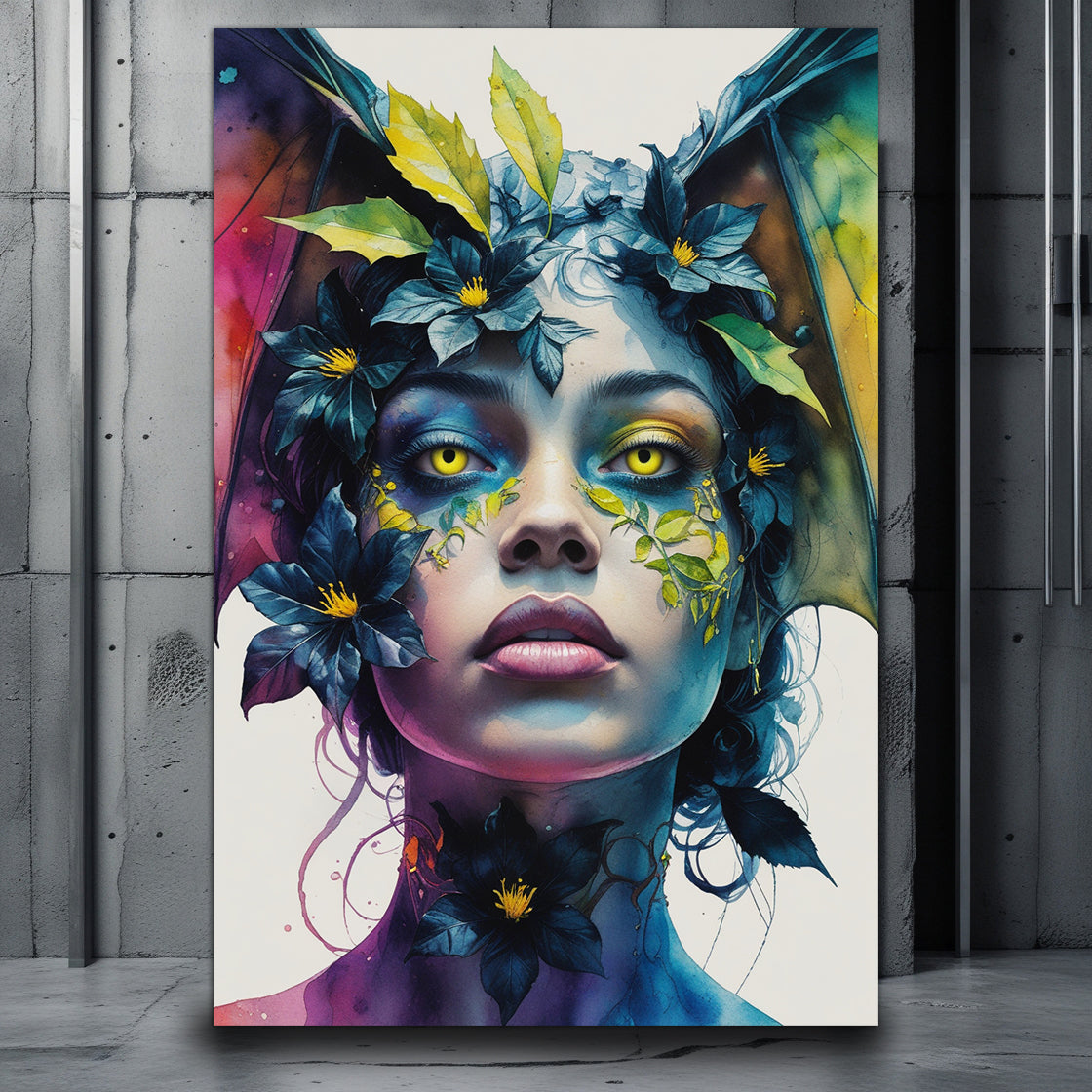 Mockup, Design, art, woman, flowers