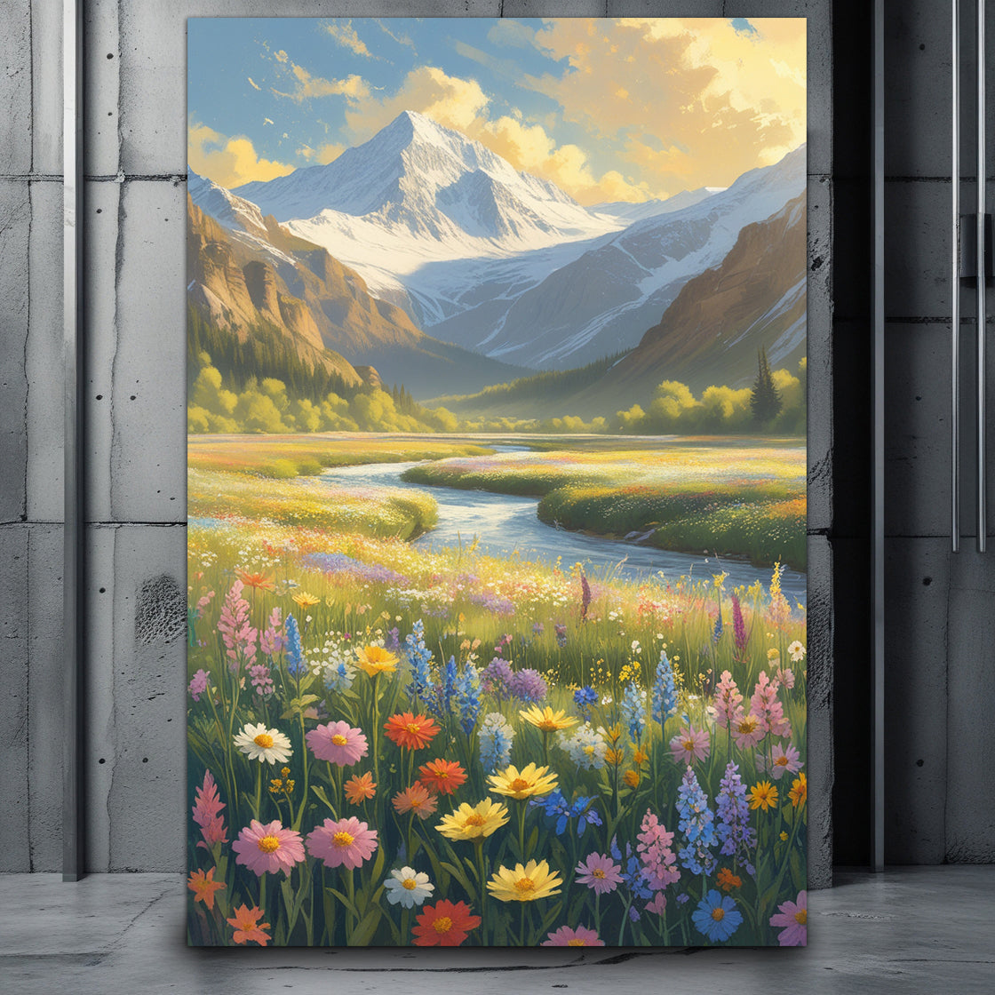 Mockup, Design, Flowers, Valley, Landscape