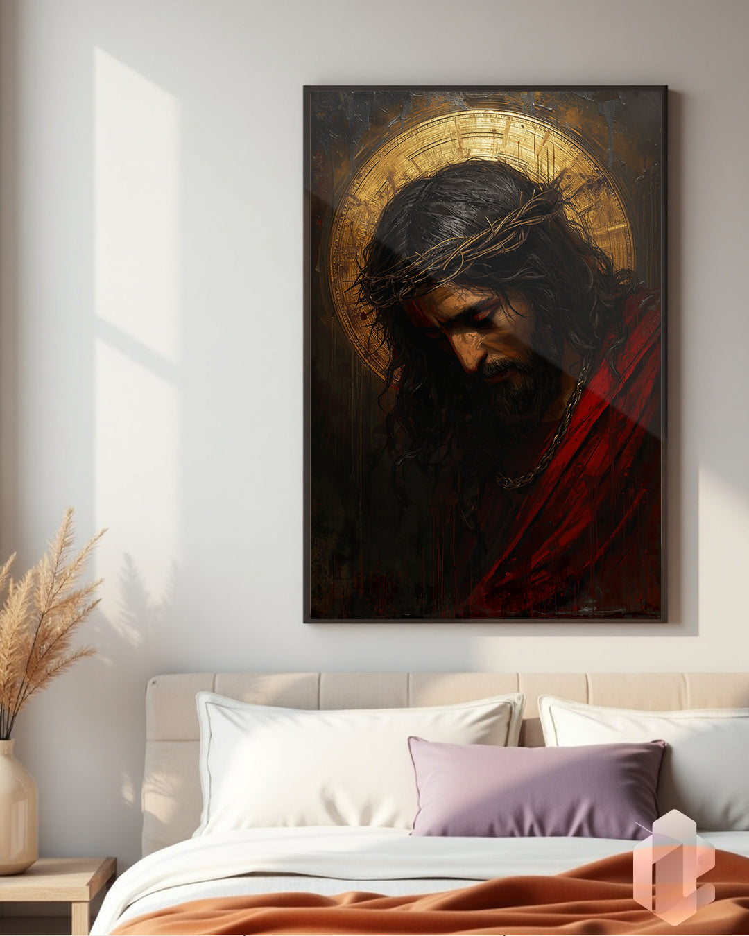 Gerahmtes Poster: Spiritual Icon im Schlafzimmer