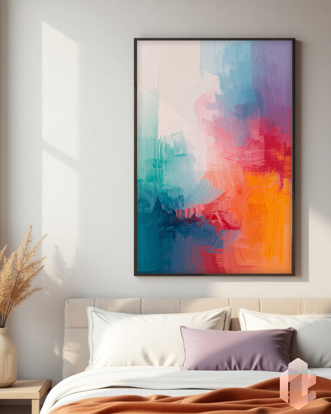 Gerahmtes Poster: Silent Energy im Schlafzimmer