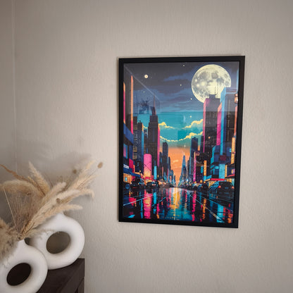 Wandbild, Rahmen, Bild, Kunst, Art, Deko, Dekoration, 50x70, luminaracraft