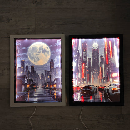 LED-Bild, Leuchtbild, Rahmen Motiv