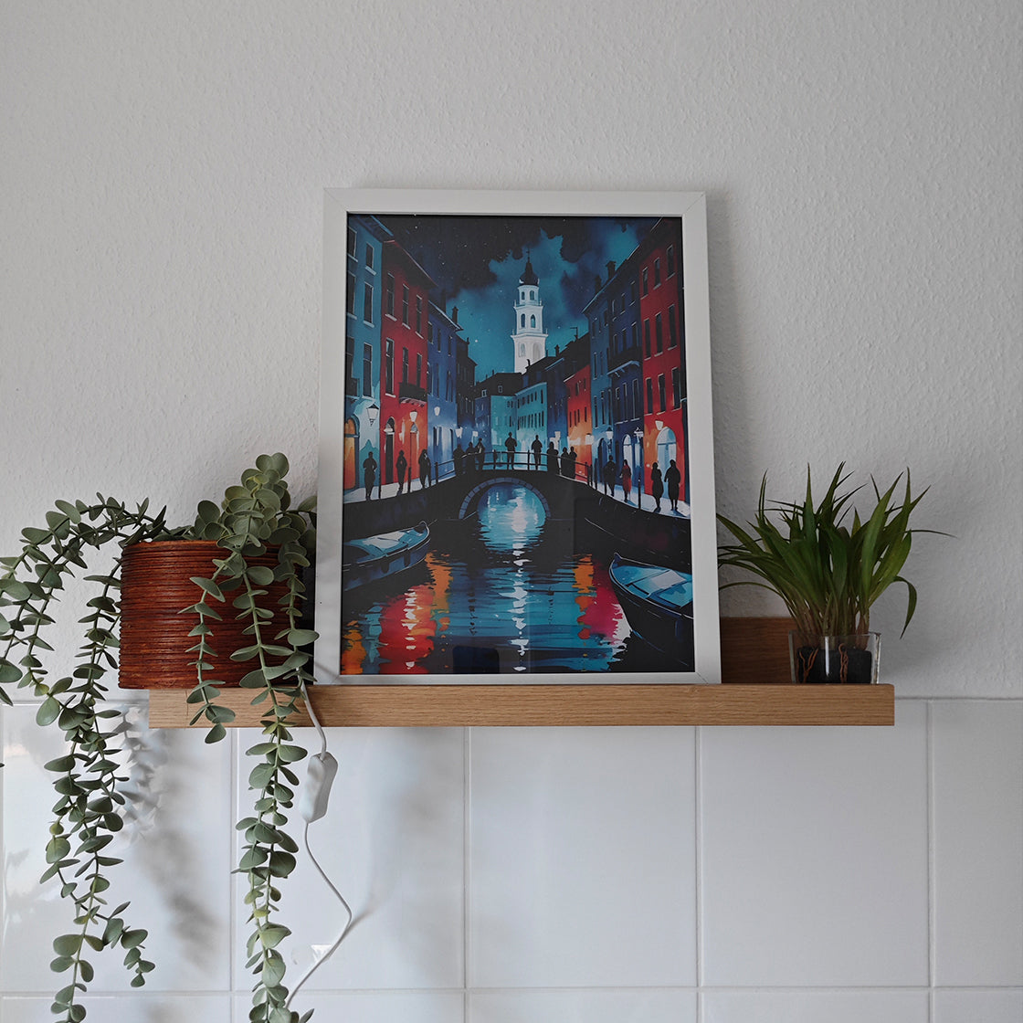 LED-Leuchtbild, Bild, Bilderrahmen, Kunst, Kunstwerk, Dekoration