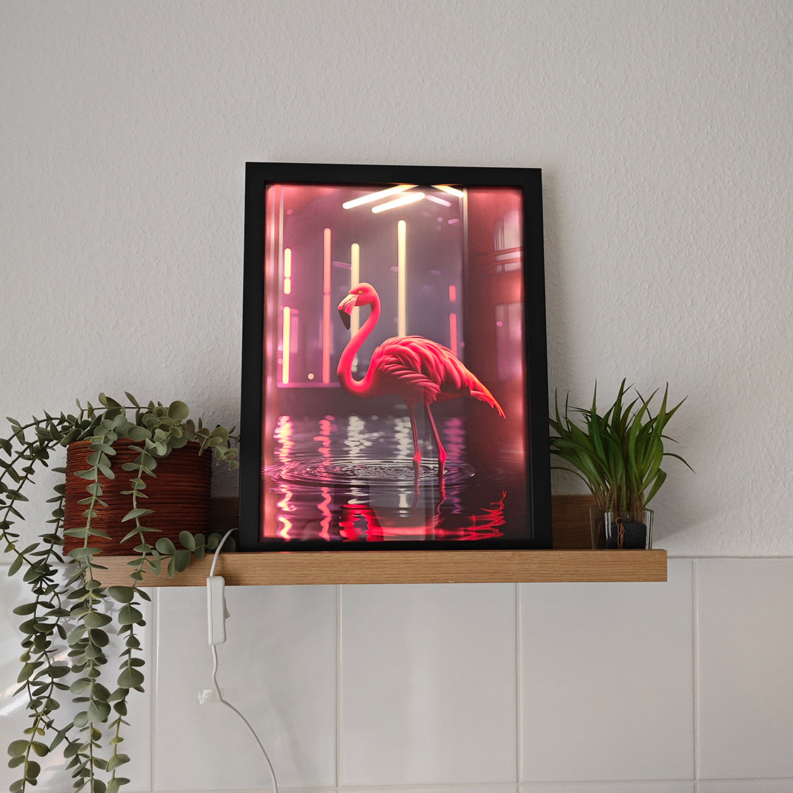 LED-Leuchtbild, Bild, Bilderrahmen, Design, Kunst, Kunstwerk