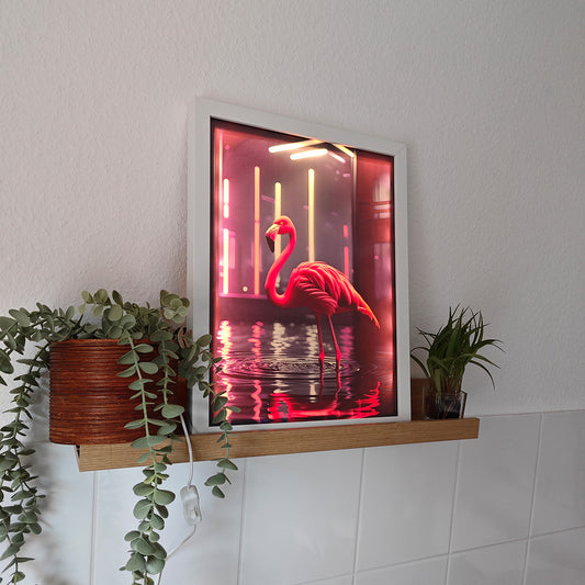 LED-Leuchtbild, Bild, Bilderrahmen, Design, Kunst, Kunstwerk