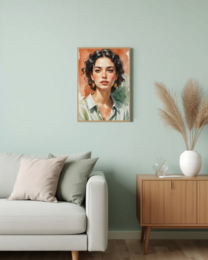 Poster Flamenco Spirit Portrait Living Room