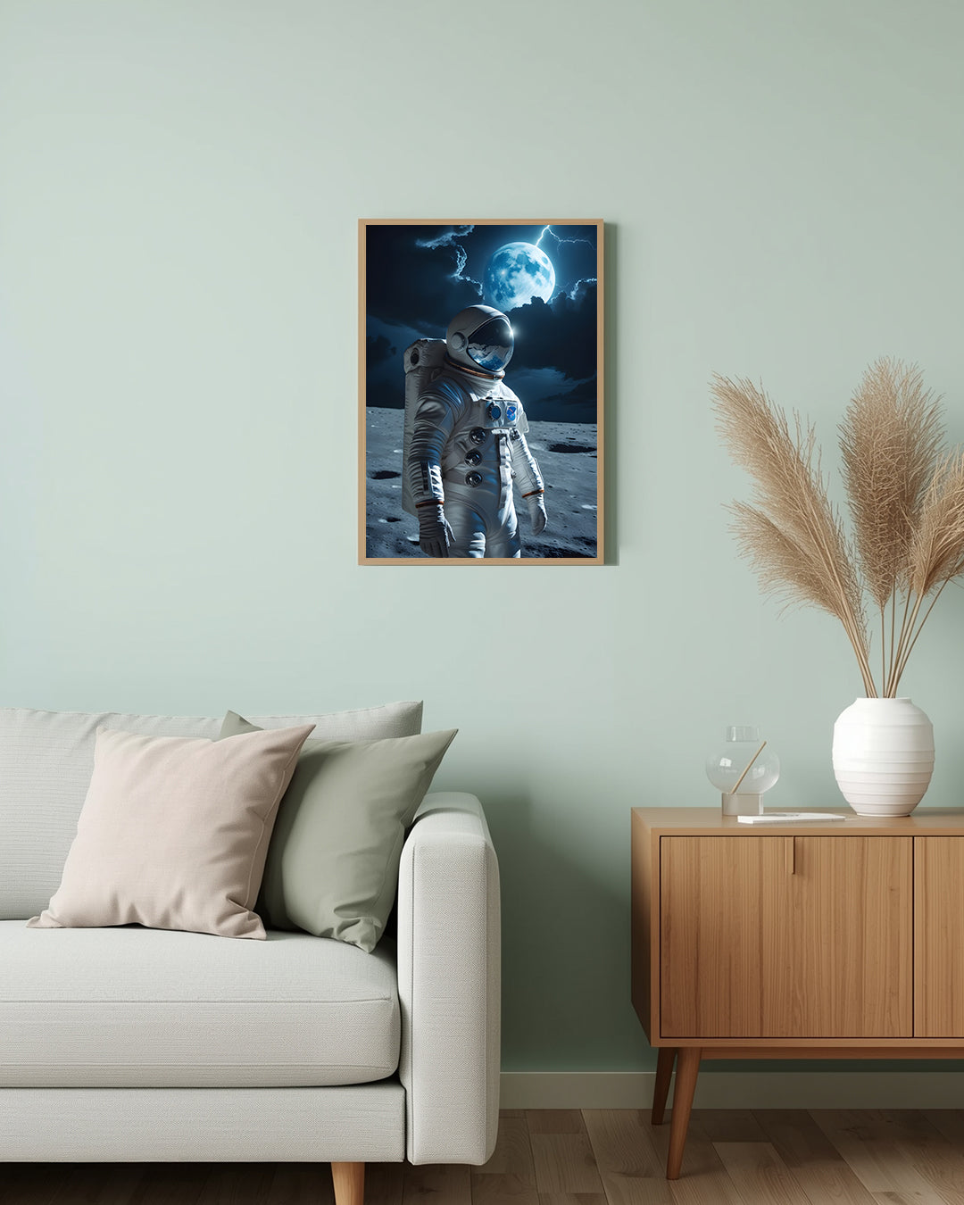 Poster Moon Astronaut Living Room