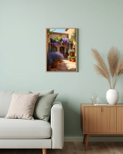 Poster Purple Yard Mediterran Living Room
