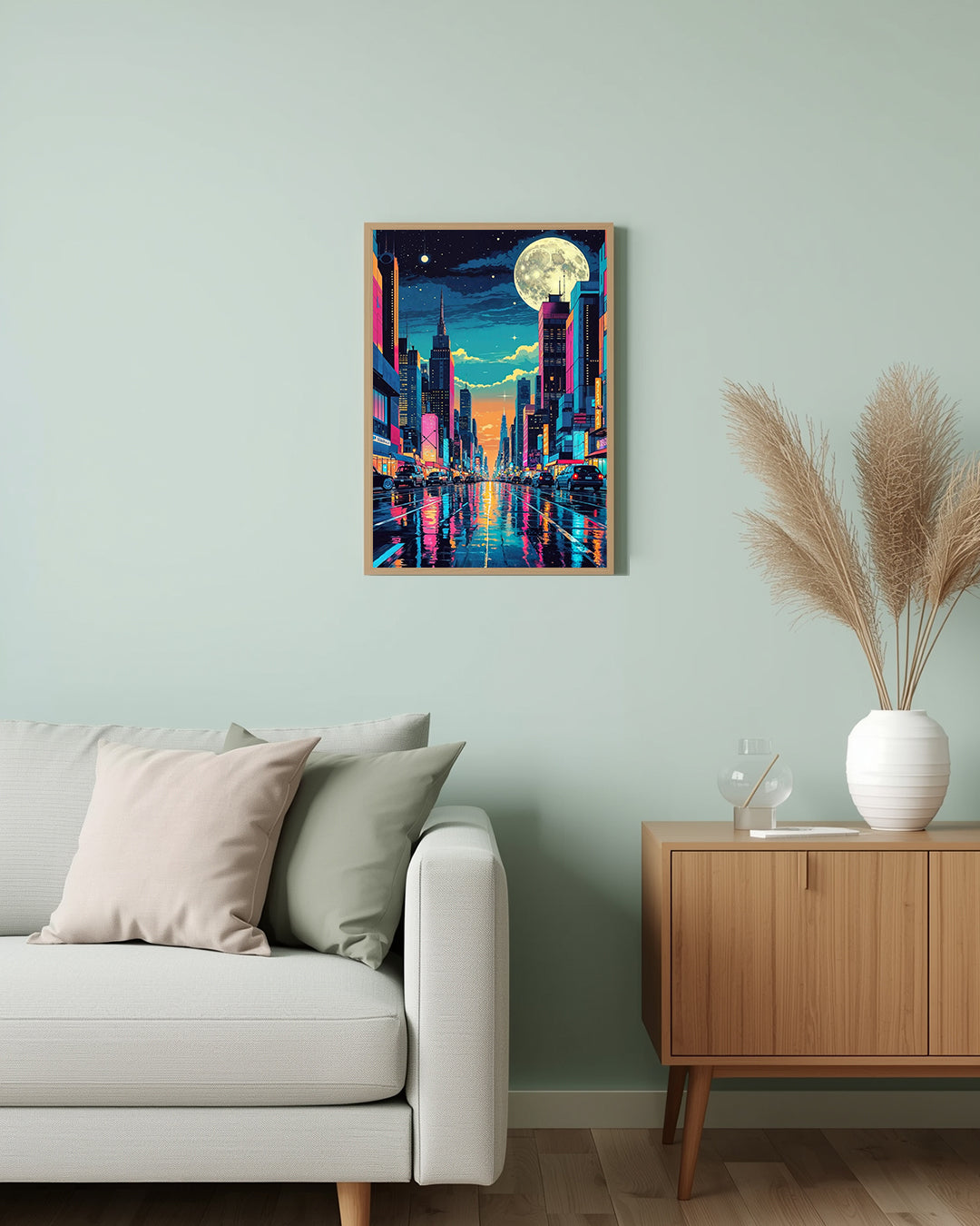 Poster Urban Kaleidoscope Abstract Living Room