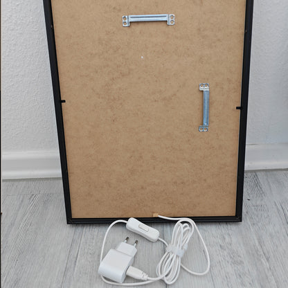 LED-Bild, Leuchtbild, Rahmen Motiv