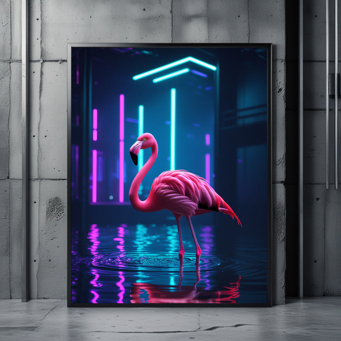Motiv, Design, Wandbild, Flamingo, Bild