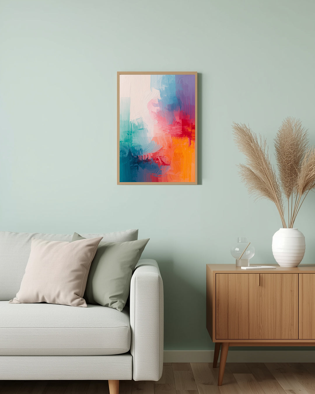 Abstraktes Poster „Silent Energy“ – perfektes Geschenk oder elegante Wandgestaltung für kunstliebende Freunde.