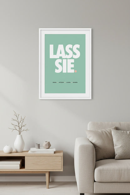 Typografie Motivationsposter über Selbstbestimmung und innere Freiheit