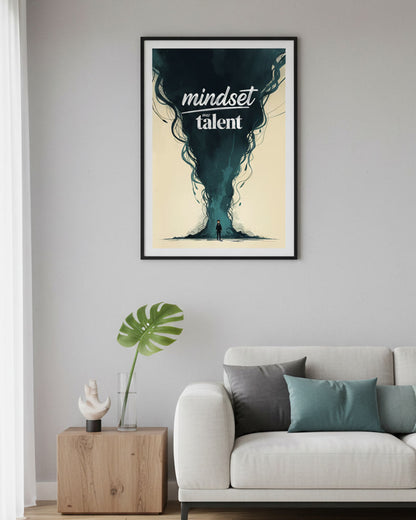 Motivationsposter Typografie für Büro, Wohnzimmer oder Flur