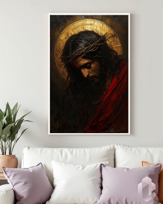 Gerahmtes Poster: Spiritual Icon Mockup Couch