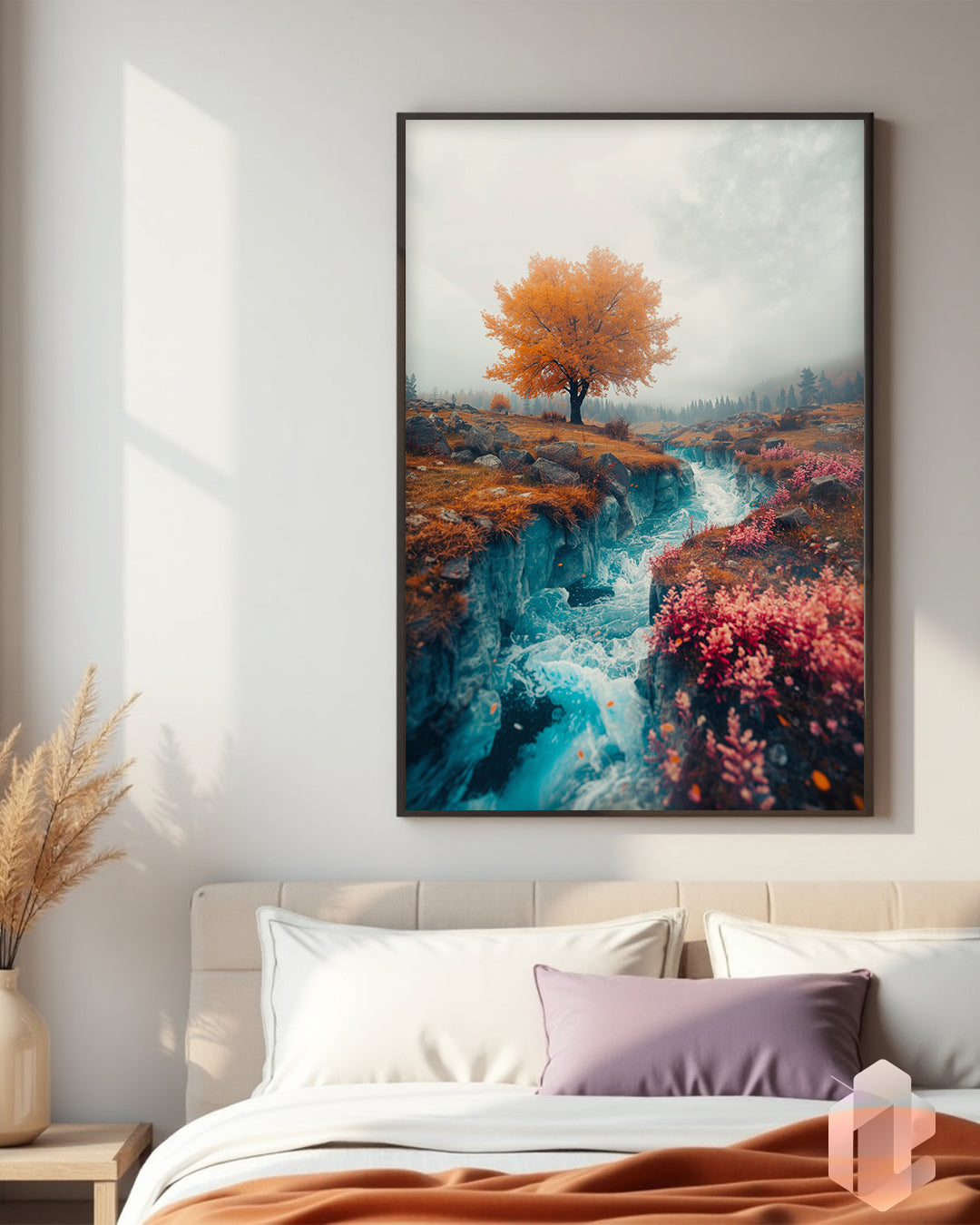 Modernes Poster „River Muse“ – stilvolle Wanddekoration für kunstliebende Freunde und Fans moderner Wohnkonzepte.