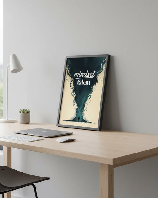 motivierender Spruch Poster mindset in 30x40 cm