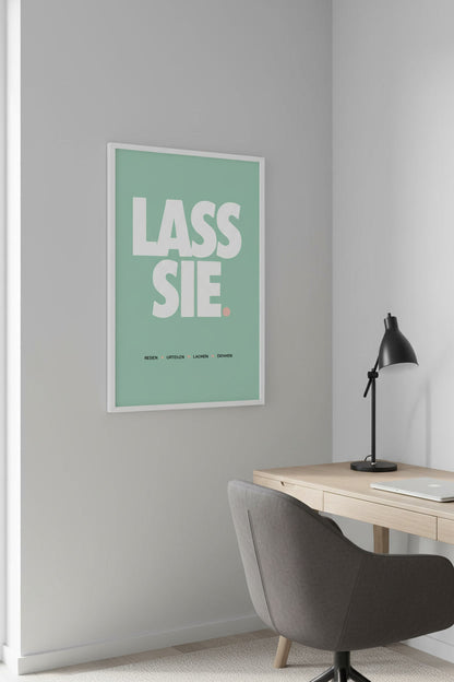Let Them Mindset Poster für Büro, Home Office oder Wohnzimmer
