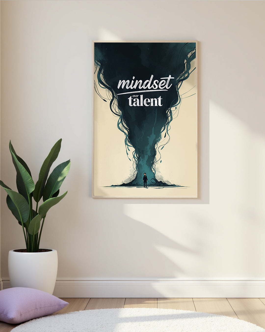 Mindset over Talent Poster Motivation 