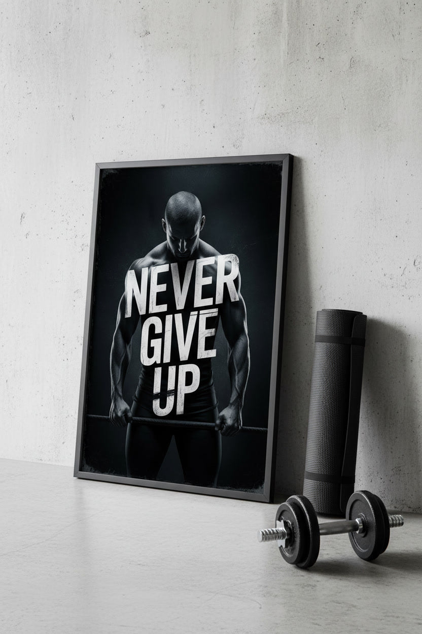 Motivationsposter Sport für Fitness und MIndset 50x70
