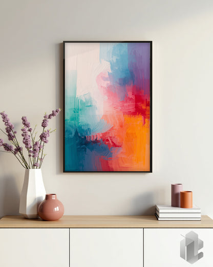 Poster „Silent Energy“ – sanfte Farbverläufe und minimalistisches Design für Wohnzimmer, Schlafzimmer, Flur oder Büro in 50x70.