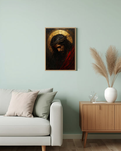 Ruhiges und harmonisches Kunstwerk „Spiritual Icon“ für eine inspirierende Atmosphäre in deinem Raum